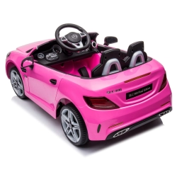 Jeździk na akumulator Mercedes BENZ SLC300 Cabrio różowy, dźwięki, światła, pilot Sun Baby J04.009.1.2