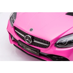 Jeździk na akumulator Mercedes BENZ SLC300 Cabrio różowy, dźwięki, światła, pilot Sun Baby J04.009.1.2