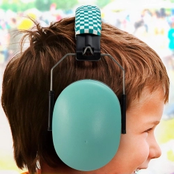 Słuchawki wyciszające dla dzieci ALECTO BV-71 Turkusowe nauszniki ochronne dla dziecka od 18 miesięcy
