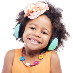 Słuchawki wyciszające dla dzieci ALECTO BV-71 Turkusowe nauszniki ochronne dla dziecka od 18 miesięcy