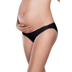 Figi ciążowe pod brzuch LUX mini czarne Italian Fashion r S