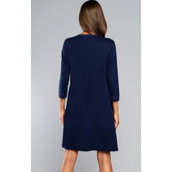 Italian Fashion koszula dla kobiet w ciąży i karmiących BALSAM granatowa z rękawem 3/4 rozmiar Small