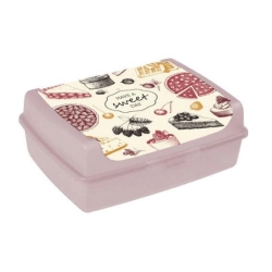 Snack Box śniadaniówka pojemnik śniadaniowy Carla "Sweet Day" deco-click-box midi 1L Nordic Pink