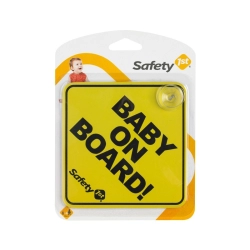 Tabliczka na przyssawkę BABY ON BOARD Safety 1st zawieszka znaczek ostrzegawczy dziecko w aucie