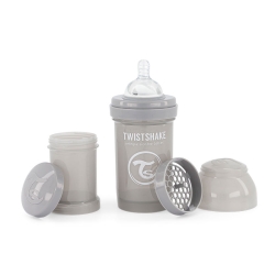 TWISTSHAKE Butelka Anti-Colic 180ml Pastel Grey