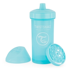 TWISTSHAKE Kubek Kid Cup 360ml 12m+ Pastel Blue bidon wyposażony w sportowy ustnik niekapek