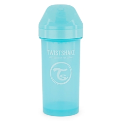 TWISTSHAKE Kubek Kid Cup 360ml 12m+ Pastel Blue bidon wyposażony w sportowy ustnik niekapek