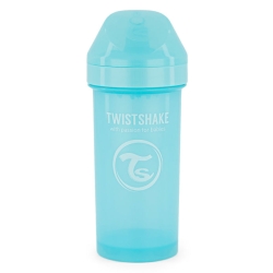 TWISTSHAKE Kubek Kid Cup 360ml 12m+ Pastel Blue bidon wyposażony w sportowy ustnik niekapek