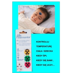 Termometr dziecięcy - monitor temperatury - opakowanie 3 sztuki