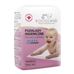 Jednorazowe podkłady do przewijania 1509  40x60 cm Bocioland opakowanie 10 sztuk BOC0150