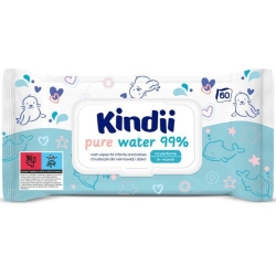 Cleanic Kindii Pure Water 99% chusteczki nawilżane 60 sztuk
