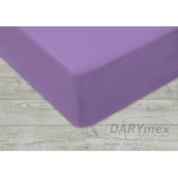 DaryMex prześcieradło Jersey z gumką do łóżeczka 120x60 cm fioletowe jasne