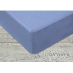 DaryMex prześcieradło Jersey z gumką do łóżeczka 140x70 cm niebieskie