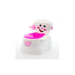 EuroBaby Nocniczek dla dziecka EB-8621PINK nocnik z wyciąganym zbiornikiem + nakładka sedesowa