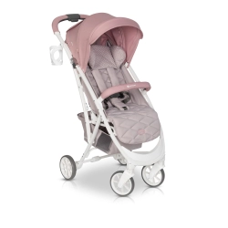 Euro-Cart VOLT PRO Powder Pink spacerowy wózek dziecięcy, spacerówka dla dziecka do 22 kg