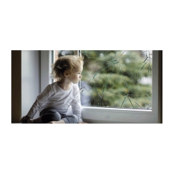 Folia ochronna na szyby, lustra, okna - antywłamaniowa 50x152 cm zabezpieczenie, ochrona dzieci
