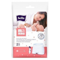 Majtki poporodowe Bella Mamma majteczki dla kobiet po porodzie rozmiar XL 2 sztuki