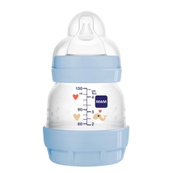 MAM Baby Butelka antykolkowa 130 ml Anti-Colic smoczek 0 o bardzo wolnym przepływie dla wczesniaków