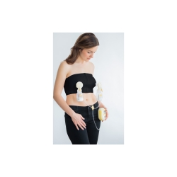 Medela nowy i ulepszony GORSET Easy Expression BLACK rozmiar LARGE czarny biustonosz do odciągania pokarmu bez użycia rąk