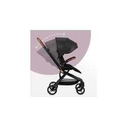MoMi ADELLE Black Gold wózek spacerowy z przekładanym siedziskiem dla dziecka do 22 kg
