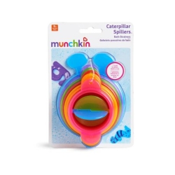 Munchkin zabawka kąpielowa gąsienica z miseczkami