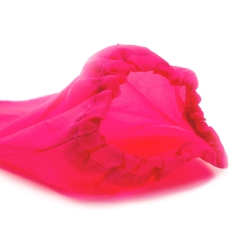 Fartuszek dziecięcy śliniak wiązany z rękawami ŻYRAFA różowy z czerwonymi rękawami śliniaczek dla dziecka
