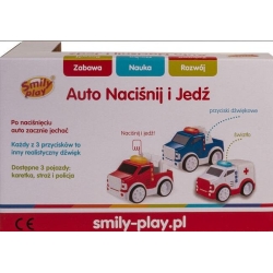 Autko naciśnij i jedź Karetka Smily Play