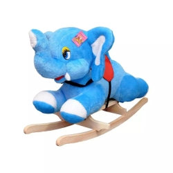 Zabawka na biegunach Słonik zabawka na płozach Dumbo niebieski bujak dla dziecka