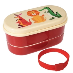 Pudełko śniadaniowe LunchBox bento, Kolorowe Zwierzęta, Rex London