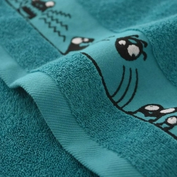 Ręcznik dla dziecka bawełniany Zwoltex 30x50 cm OCZAKI TURKUSOWY ręczniczek dziecięcy dla przedszkolaka
