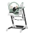 Carrello Baby CASCATA  2023 Tropical Green krzesełko do karmienia z funkcją huśtawki