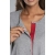 Italian Fashion koszula dla kobiet w ciąży i karmiących BALSAM szara melanż z rękawem 3/4 rozmiar Medium