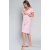 Italian Fashion koszula dla kobiet w ciąży i karmiących  BOLIWIA różowa z krótkim rękawem rozmiar Medium