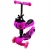 Hulajnoga balansowa trójkołowa Scooter 3w1 BIEDRONKA różowa - kolorowe światełka LED w kółkach