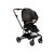 MoMi ADELLE Black Gold wózek spacerowy z przekładanym siedziskiem dla dziecka do 22 kg
