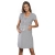 Italian Fashion koszula dla kobiet w ciąży lub karmiących CARLINA z krótkim rękawem Szary melanż z różowym rozmiar EXTRA LARGE