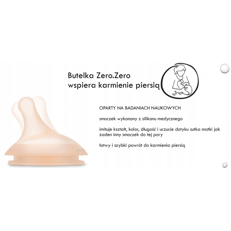 Suavinex silikonowa torebka antykolkowa do butelki ZERO ZERO