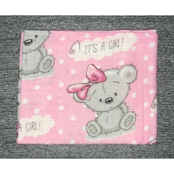 Pielucha tetrowa kolorowa z nadrukiem ATK wzór 7222