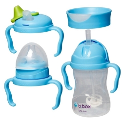 Kubek 4w1 b.box zestaw Blueberry borówkowy kubeczek treningowy bidon 240 ml