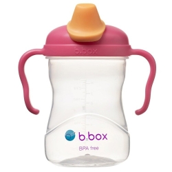 Kubek 4w1 b.box zestaw Raspberry malinowy kubeczek treningowy bidon 240 ml