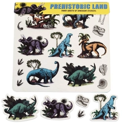Naklejki dla dzieci 3 arkusze, Dinozaury, Rex London 29168 Zestaw kolorowych naklejek