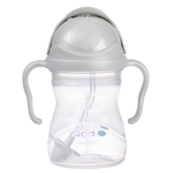 Bidon ze słomką b.box GREY szary kubek 240ml