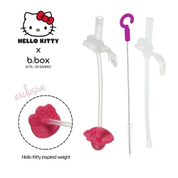 Zestaw zapasowych słomek i szczoteczka do bidonu B.Box 2 słomki zapasowe Hello Kitty Pop Star