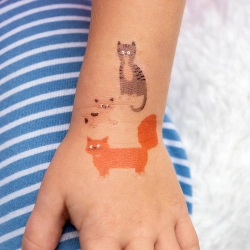Tatuaże zmywalne dla dzieci, Koty, Rex London