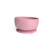 Silikonowa miseczka z przyssawką Everyday Baby różowa E10510 miska z pochylonym dnem i miarką