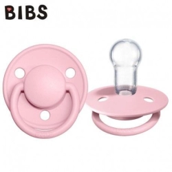 BIBS De Lux BABY PINK One Size smoczek uspokajający silikonowy dla dziecka 0-36 miesięcy