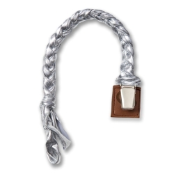 Hi Little One warkoczykowa zawieszka do smoczka Pacifier Holder SILVER wersja limitowana
