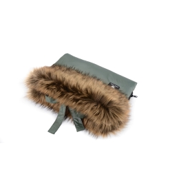 Cottonmoose mufka do wózka CottonMUFF JUNGLE GREEN ocieplacze na dłonie