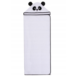 Okrycie kąpielowe 120x100 cm ręcznik z kapturkiem Animals Panda DuetBaby 326 białe