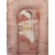 Kokon kojec niemowlęcy Infantilo bawełniany z falbanką BRUDNY RÓŻ